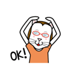 眼鏡猫 0504（個別スタンプ：7）