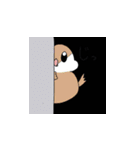 毎日使える！ぷくぷく文ちゃんのスタンプ（個別スタンプ：5）