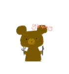 ゆるい動物たちのゆるいスタンプ（個別スタンプ：1）