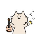 ゆるねことマンドリン（個別スタンプ：3）