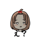 おでこ出しの可愛いミニキャラ女の子！（個別スタンプ：25）