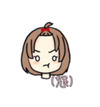 おでこ出しの可愛いミニキャラ女の子！（個別スタンプ：38）