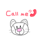 〔手描き〕ちゅん猫スタンプ（個別スタンプ：7）