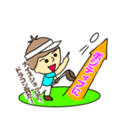 毎日使えるゴルフ大好き男子の一日（個別スタンプ：27）