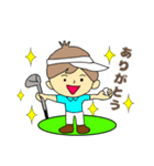 毎日使えるゴルフ大好き男子の一日（個別スタンプ：35）