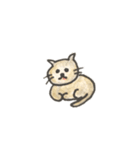 グレーのネコと茶色のねこ（個別スタンプ：5）