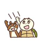 カメくん と ウサギちゃん の日常（個別スタンプ：10）