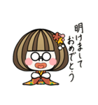 めがね＆マッシュガール（個別スタンプ：19）