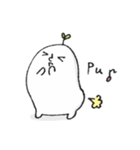 ゆるい白い子（個別スタンプ：20）