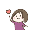 たれ目の女の子の日常スタンプ（個別スタンプ：3）