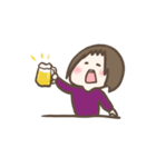 たれ目の女の子の日常スタンプ（個別スタンプ：4）