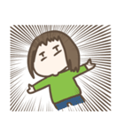 たれ目の女の子の日常スタンプ（個別スタンプ：9）