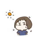 たれ目の女の子の日常スタンプ（個別スタンプ：15）