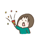 たれ目の女の子の日常スタンプ（個別スタンプ：18）