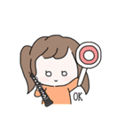 オーボエのかわいい女の子のスタンプ（個別スタンプ：1）