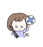 オーボエのかわいい女の子のスタンプ（個別スタンプ：2）