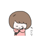 オーボエのかわいい女の子のスタンプ（個別スタンプ：3）