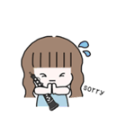 オーボエのかわいい女の子のスタンプ（個別スタンプ：4）
