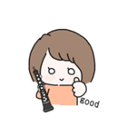 オーボエのかわいい女の子のスタンプ（個別スタンプ：7）