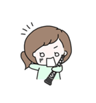 オーボエのかわいい女の子のスタンプ（個別スタンプ：8）