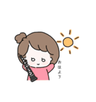 オーボエのかわいい女の子のスタンプ（個別スタンプ：10）