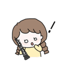 オーボエのかわいい女の子のスタンプ（個別スタンプ：14）