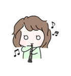 オーボエのかわいい女の子のスタンプ（個別スタンプ：16）