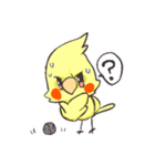 白おかめのチークさん（個別スタンプ：1）