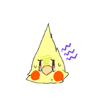 白おかめのチークさん（個別スタンプ：3）