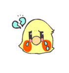 白おかめのチークさん（個別スタンプ：10）
