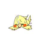 白おかめのチークさん（個別スタンプ：11）