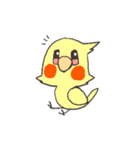 白おかめのチークさん（個別スタンプ：15）