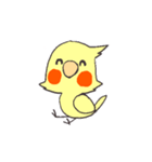 白おかめのチークさん（個別スタンプ：16）