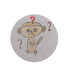 かわいいさるのスタンプ（個別スタンプ：7）