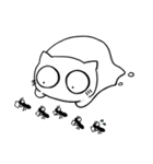 しろ(っぷ)ねこ-siropus cat- ※日本語版（個別スタンプ：40）