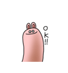魚肉ソーセージうさぎ（個別スタンプ：16）