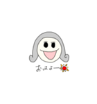サッパリしている女の子（個別スタンプ：1）