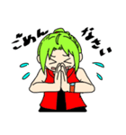 カラフルな少年と少女（個別スタンプ：4）