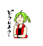 カラフルな少年と少女（個別スタンプ：5）