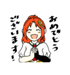 カラフルな少年と少女（個別スタンプ：28）