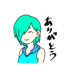 カラフルな少年と少女（個別スタンプ：33）