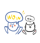 吹き出し坊やとネコ②（個別スタンプ：14）