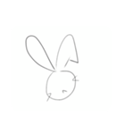 止まらないウサギ（個別スタンプ：2）