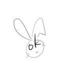 止まらないウサギ（個別スタンプ：6）