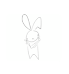 止まらないウサギ（個別スタンプ：10）