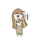 お洒落なサラちゃん（個別スタンプ：4）