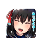 黒髪ちゃんのスタンプ（個別スタンプ：3）