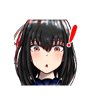 黒髪ちゃんのスタンプ（個別スタンプ：6）