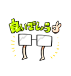 自走式目の透けない眼鏡（個別スタンプ：1）