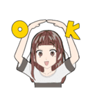 女の子たちの日常っ！（個別スタンプ：1）